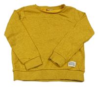 Hořčicová melírovaná mikina Name it