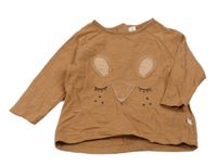 Hnědé triko s králíkem Next