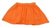 Neonově oranžová šifonová sukně Dopodopo