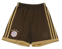 Hnědé fotbalové funkční kraťasy - FC Bayern Mnichov Adidas