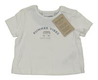 Nové - Bílé tričko s autem The Little White Company