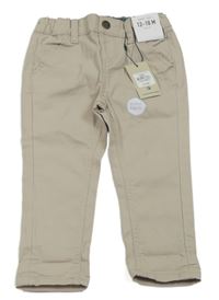 Nové - světlešedé skinny plátěné kalhoty Primark