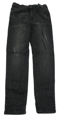 Černé skinny rifle s prošoupáním 