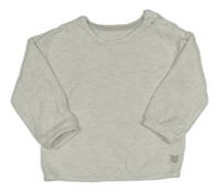 Světlešedé pruhované úpletové triko Matalan