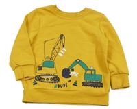 Okrová mikina s bagry George