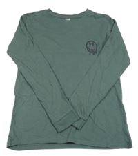 Khaki pyžamové triko se smajlíkem Chapter young