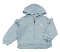 Světlemodrá propínací mikina s kapucí River Island