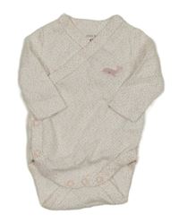 Bílo-růžové vzorované zavinovací body C&A