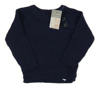 Nové - tmavomodrý lehký svetr Primark