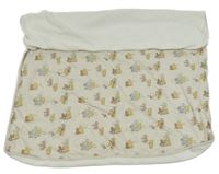 Světlebéžová bavlněná/fleecová deka s Púem Tu