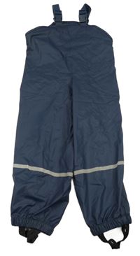 Tmavomodré nepromokavé laclové kalhoty 