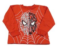 Červená lehká mikina se Spidermanem 