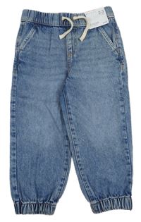 Nové - modré melírované cuff rifle Denim Co.