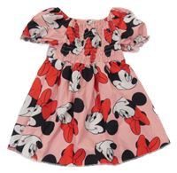 Růžové lehké šaty s Minnie 