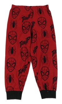 Červeno-černé pyžamové kalhoty se Spidermanem C&A
