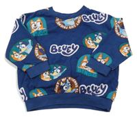 Tmavomodrá mikina s Bluey 