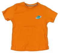 Oranžové tričko se Saturnem Jeff&Co