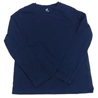 Tmavomodré triko H&M