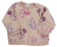 Růžová mikina s Minnie a kamarády Disney