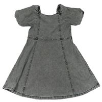 Šedé teplákové riflové šaty H&M