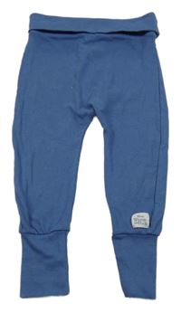 Modré žebrované tepláky s nášivkou Disney