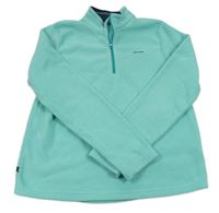 Tyrkysová fleecová funkční mikina Quechua