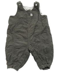 Hnědé laclové podšité manšestráky H&M