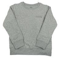 Šedá mikina se želvou a nápisy 