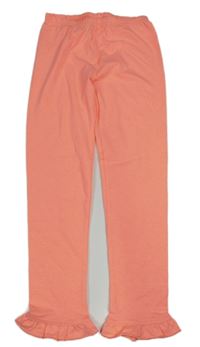 Neonově korálové legíny s volánky Topolino