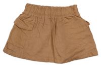 Broskvová lehká sukně 