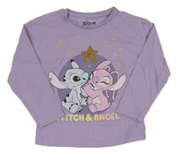 Lila triko se Stitchem a Angelou Nutmeg