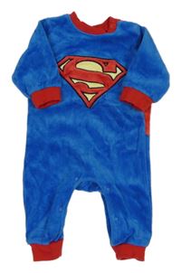 Modro-červený sametový overal - Superman H&M