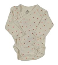 Smetanové zavinovací body se srdíčky H&M