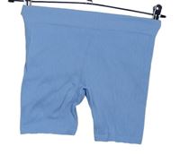 Dámské světlemodré žebrované elastické kraťasy Primark 