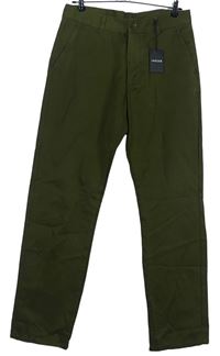 Pánské khaki plátěné chino kalhoty Jaeger vel. 34R 