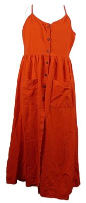 Dámské červené propínací midi šaty Vero Moda 