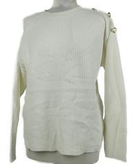 Dámský smetanový žebrovaný svetr Primark 