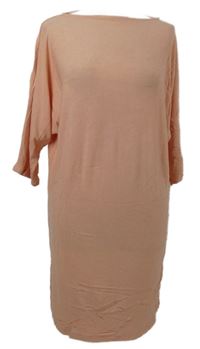 Dámské světlerůžové úpletové šaty Seventyseven 