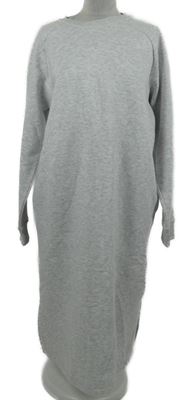 Dámské šedé teplákové midi šaty Primark