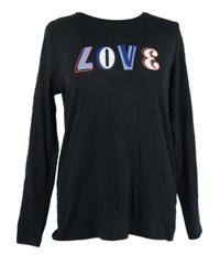 Dámské černé triko s nápisem M&S