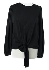 Dámská černá halenka s uzlem Primark 