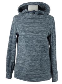 Dámská tmavomodrá melírovaná fleecová mikina s kapucí Crane 