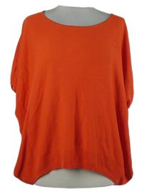 Dámské červené pletené volné tričko