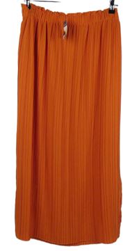 Nové - Dámská oranžová plisovaná midi sukně Primark 