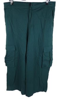 Dámské petrolejové široké teplákové kalhoty s kapsami Ajile by Pantaloons