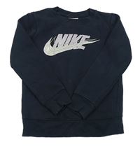 Tmavomodrá mikina s logem Nike
