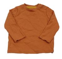 Oranžové žebrované triko F&F