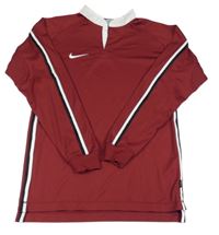 Vínové sportovní mikinotriko Nike