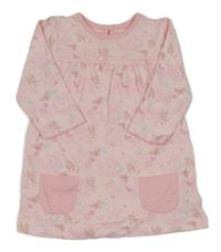 Růžové šaty s motýlky George