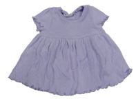 Lila žebrované šaty Next